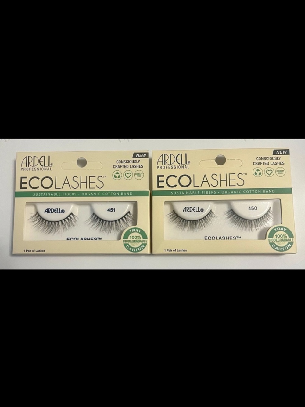 Ardell Ecolashes False Eyelashes - Black (Styles 451 & 450)